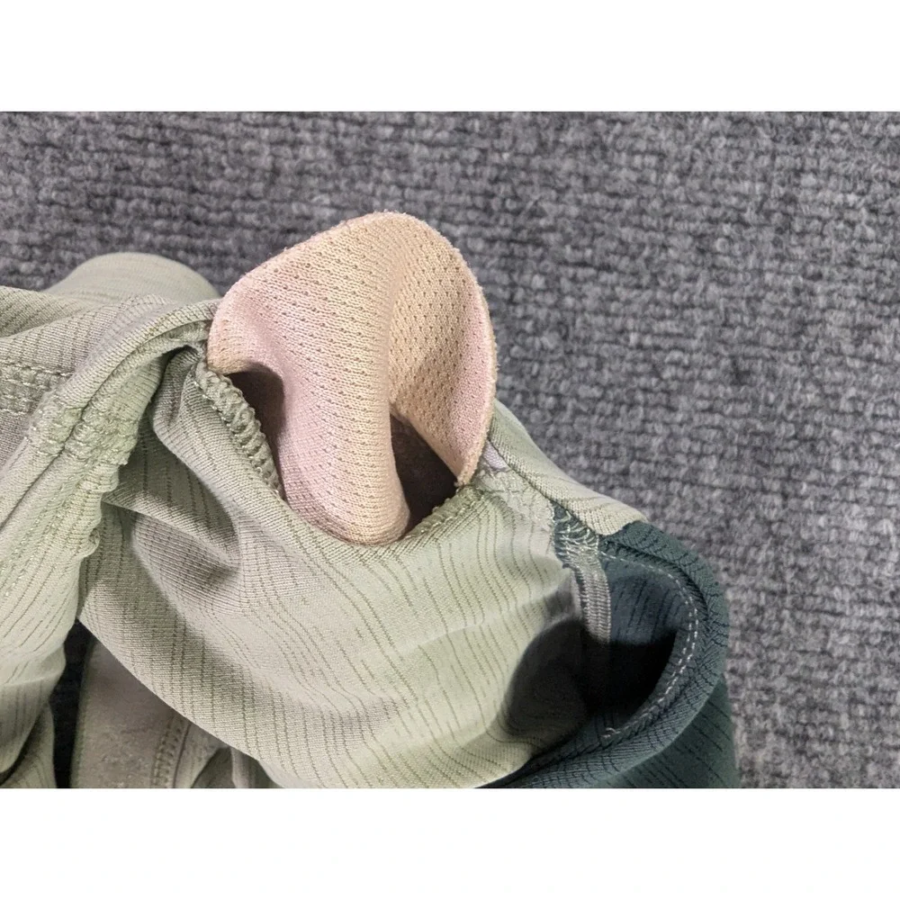 Outdoor Voices Two Tone Green High Neck Racerback Sports Bra XS 245236